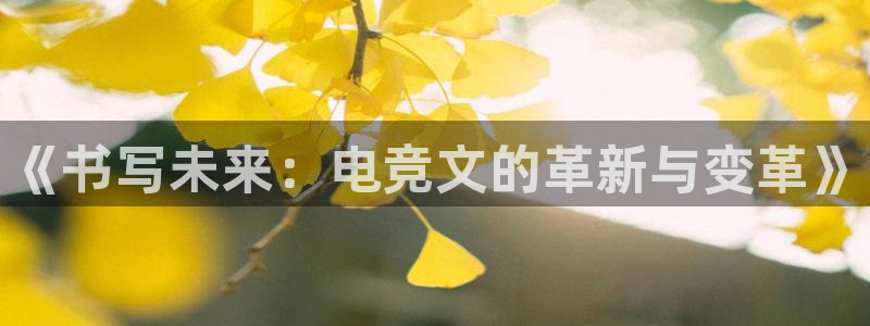 南宫电竞电竞和泛亚电竞哪个好：《书写未来